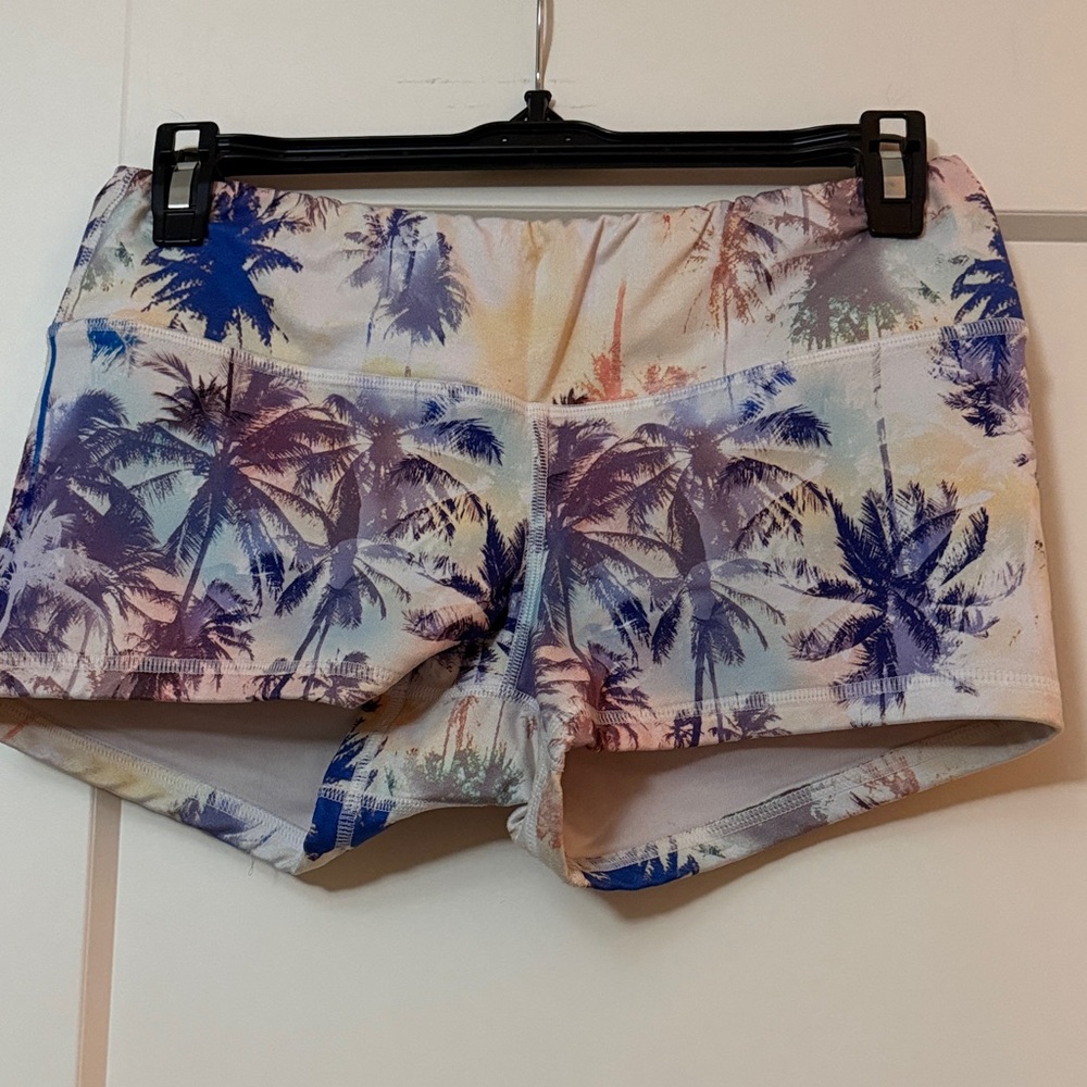Fleo Multicolor Palm Print Athletic Shorts